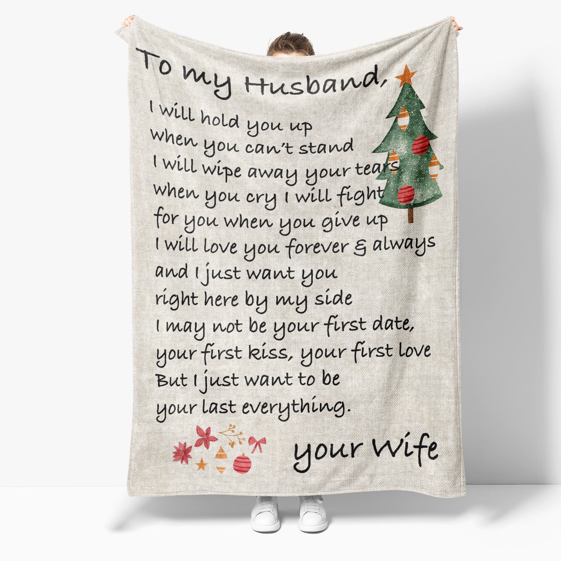 Christmas Blanket Gift For Husband, Romantic Anniversary Gift Husband, When  You Cant, Unique Gift Ideas For Men, Best Gift Ideas For Men - Sweet Family  Gift